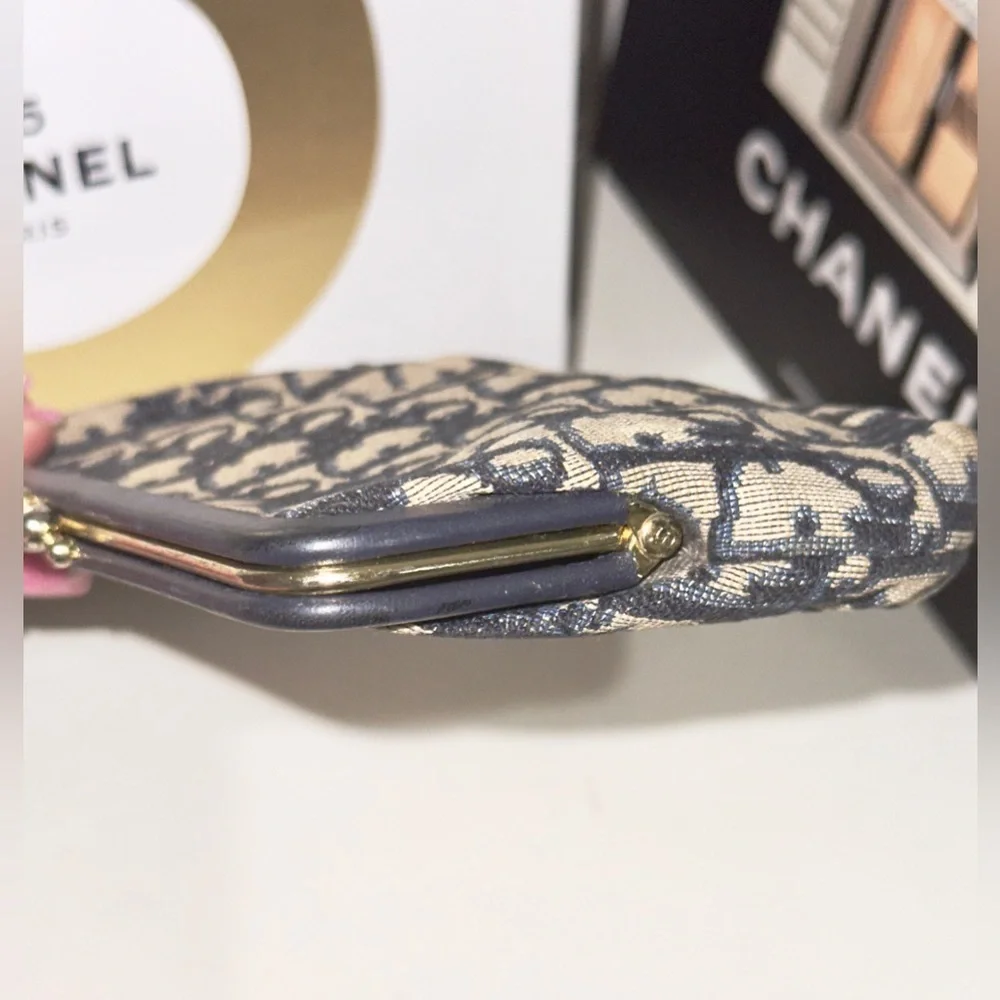 Vintage Dior Trotter Kisslock Wallet Pouch